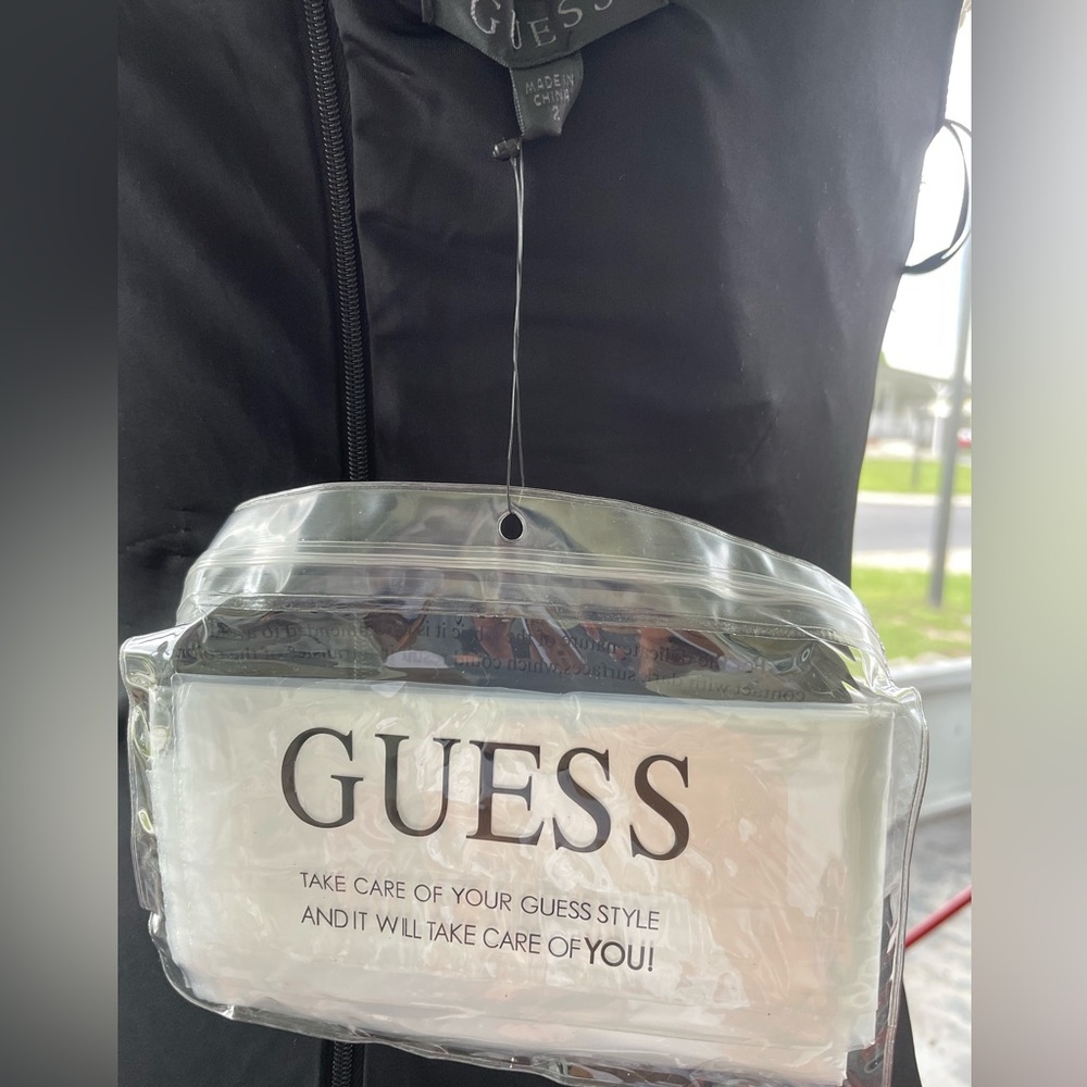 Guess Women's Justine Faux-Leather Bodycon Dress - Jet Black - Picture 8 of 16